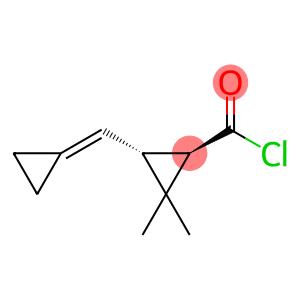 Cyclopropanecarbonyl chloride, 3-(cyclopropylidenemethyl)-2,2-dimethyl-, trans- (9CI)