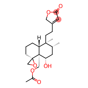 4-[2-[(1R)-8aα-Acetoxymethyl-3,4,4aβ,5,6,7,8,8a-octahydro-8α-hydroxy-5α,6α-dimethylspiro[naphthalene-1(2H),2'-oxiran]-5-yl]ethyl]furan-2(5H)-one