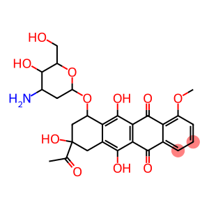 5,12-Naphthacenedione, 8-acetyl-10-((3-amino-2,3-dideoxy-alpha-L-lyxo- hexopyranosyl)oxy)-7,8,9,10-tetrahydro-6,8,11-trihydroxy-1-methoxy-, ( 8S-cis)-