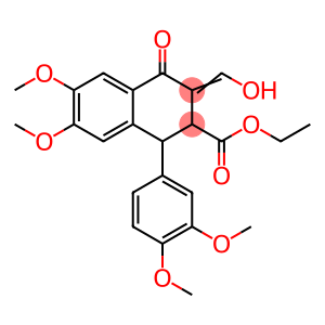 1-(3,4-Dimethoxyphenyl)-1,2,3,4-tetrahydro-3-(hydroxymethylene)-6,7-dimethoxy-4-oxo-2-naphthalenecarboxylic acid ethyl ester