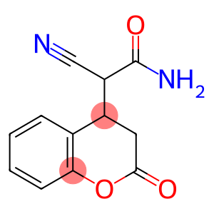 2-CYANO-2-(2-OXO-3,4-DIHYDRO-2H-CHROMEN-4-YL)ACETAMIDE
