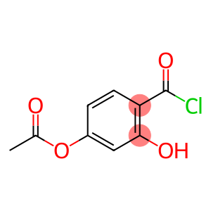 Benzoyl chloride, 4-(acetyloxy)-2-hydroxy- (9CI)