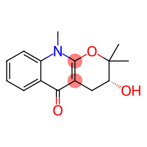 5H-Pyrano[2,3-b]quinolin-5-one, 2,3,4,10-tetrahydro-3-hydroxy-2,2,10-trimethyl-, (3R)-