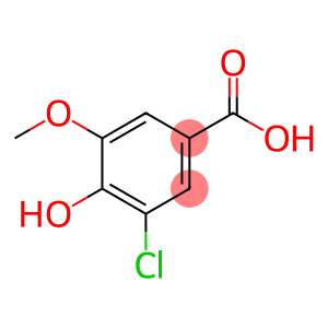 3-氯-4-羟基-5-甲氧基苯甲酸