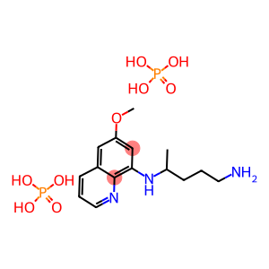 Primaquine  diphosphate  salt,  8-(4-Amino-1-methylbutylamino)-6-methoxyquinoline  diphosphate  salt