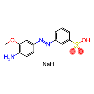 3-[(4-amino-3-methoxyphenyl)azo]-benzenesulfonicacimonosodiumsalt