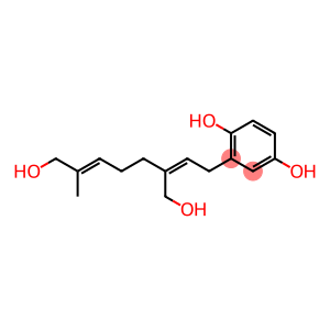 2-[(2Z,6E)-8-Hydroxy-3-hydroxymethyl-7-methyl-2,6-octadienyl]-1,4-benzenediol