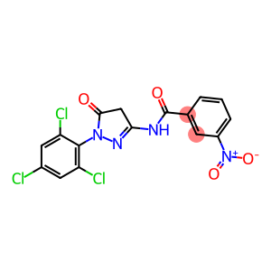 3-nitro-N-[3-oxo-2-(2,4,6-trichlorophenyl)-1H-pyrazol-5-yl]benzamide