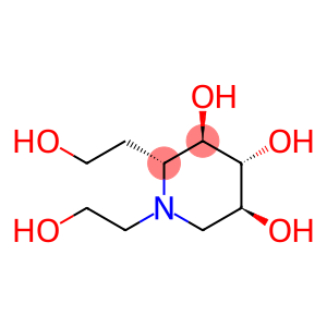 3,4,5-Piperidinetriol, 1,2-bis(2-hydroxyethyl)-, (2R,3R,4R,5S)- (9CI)