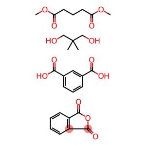 Dimethylglutarate, isophthalic acid, neopentyl glycol, phthalic acid p olymer