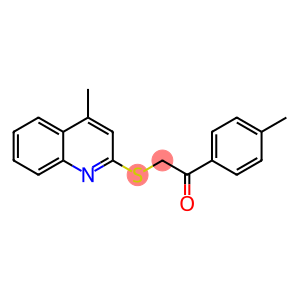 1-(4-methylphenyl)-2-[(4-methyl-2-quinolinyl)sulfanyl]ethanone