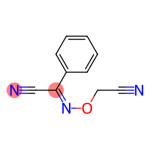 Benzeneacetonitrile, alpha-((cyanomethoxy)imino)-