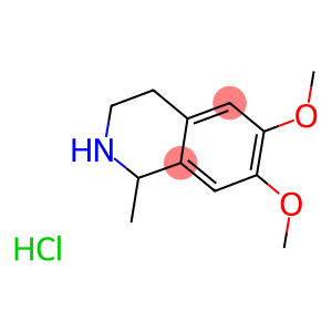 1,2,3,4-tetrahydro-6,7-dimethoxy-1-methyl-isoquinolinhydrochloride