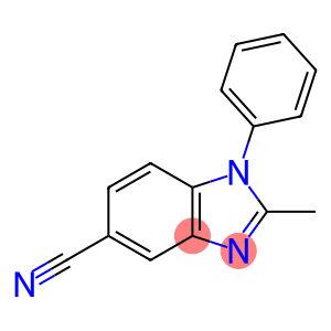 2-Methyl-1-phenylbenzodiazole-5-carbonitrile