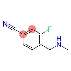 Benzonitrile, 3-fluoro-4-[(methylamino)methyl]- (9CI)