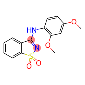 1,2-Benzisothiazol-3-amine, N-(2,4-dimethoxyphenyl)-, 1,1-dioxide