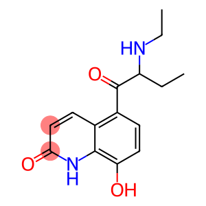 2(1H)-Quinolinone, 5-[2-(ethylamino)-1-oxobutyl]-8-hydroxy-