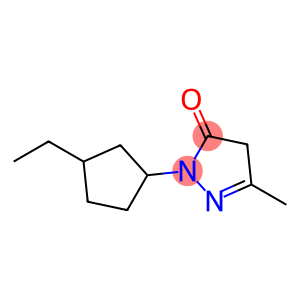 3H-Pyrazol-3-one,2-(3-ethylcyclopentyl)-2,4-dihydro-5-methyl-(9CI)
