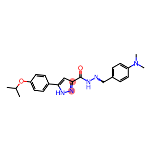 1H-Pyrazole-3-carboxylic acid, 5-[4-(1-methylethoxy)phenyl]-, 2-[[4-(dimethylamino)phenyl]methylene]hydrazide