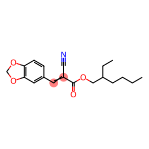 3-(1,3-Benzodioxol-5-yl)-2-cyanopropenoic acid 2-ethylhexyl ester