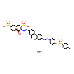 2,7-Naphthalenedisulfonic acid, 3-2,2-dimethyl-4-4-(4-methylphenyl)sulfonyloxyphenylazo1,1-biphenyl-4-ylazo-4-hydroxy-, disodium salt