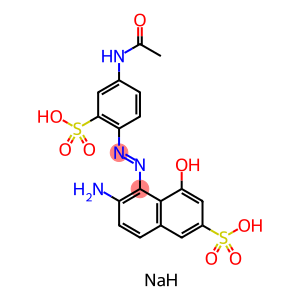 disodium (6E)-5-{2-[4-(acetylamino)-2-sulfonatophenyl]hydrazino}-6-imino-4-oxo-4,6-dihydronaphthalene-2-sulfonate