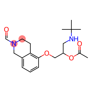 5-[3-(tert-butylamino)-2-hydroxypropoxy]-3,4-dihydroisoquinoline-2(1H)-carboxaldehyde monoacetate