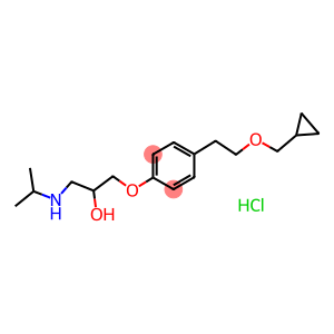1-(4-(2-(cyclopropylmethoxy)ethyl)phenoxy)-3-isopropylaminopropan-2-olhydroc