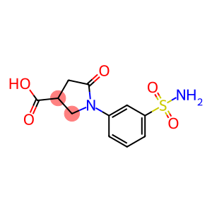 5-氧亚基-1-(3-氨磺酰苯基)吡咯烷-3-羧酸