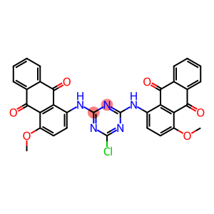 1,1'-[(6-Chloro-1,3,5-triazine-2,4-diyl)diimino]bis[4-methoxy-9,10-anthraquinone]