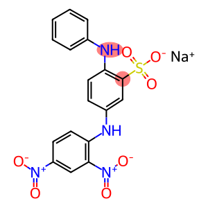 2-anilino-5-(2,4-dinitroanilino)-benzenesulfonic aci monosodium salt