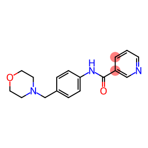 N-[4-(morpholin-4-ylmethyl)phenyl]pyridine-3-carboxamide