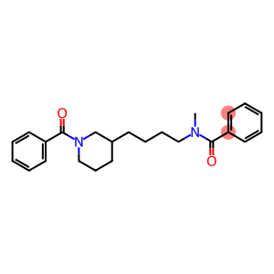 1-Benzoyl-3-[4-(N-methylbenzoylamino)butyl]piperidine