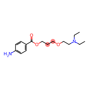 1-Propanol, 3-[2-(diethylamino)ethoxy]-, 1-(4-aminobenzoate)