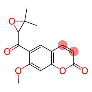 (-)-6-[(3,3-Dimethyloxiranyl)carbonyl]-7-methoxy-2H-1-benzopyran-2-one