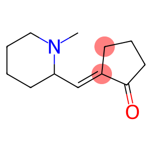 Cyclopentanone, 2-[(1-methyl-2-piperidinyl)methylene]-, (2E)- (9CI)