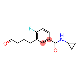 Benzamide, N-cyclopropyl-4-fluoro-3-(4-oxobutyl)- (9CI)