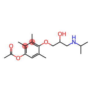 Phenol, 4-[2-hydroxy-3-[(1-methylethyl)amino]propoxy]-2,3,5-trimethyl-, 1-acetate