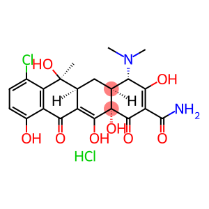 2-Naphthacenecarboxamide, 7-chloro-4-(dimethylamino)-1,4,4a,5,5a,6,11,12a-octahydro-3,6,10,12,12a-pentahydroxy-6-methyl-1,11-dioxo-, monohydrochloride, [4S-(4alpha,4aalpha,5aalpha,6beta,12aalpha)]-