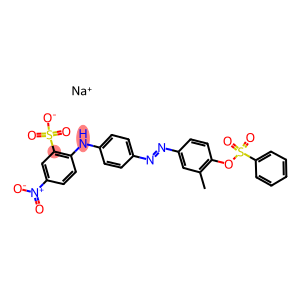 Benzenesulfonicacid,2-[[4-[[3-methyl-4-[(phenylsulfonyl)oxy]phenyl]azo]phenyl]amino]-5-nitro-,monosodiumsalt