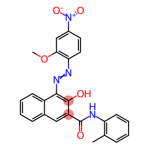 3-Hydroxy-4-[(2-methoxy-4-nitrophenyl)azo]-N-(2-methylphenyl)-2-naphthalenecarboxamide