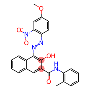 2-Hydroxy-N-(2-methylphenyl)-1-[(2-nitro-4-methoxyphenyl)azo]-3-naphthamide
