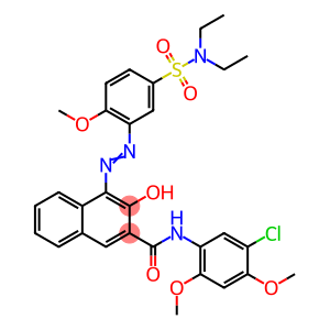 N-(5-氯-2,4-二甲氧基苯基)-4-[[5-[(二乙基氨基)磺酰基]-2-甲氧基苯基]偶氮]-3-羟基-2-萘甲酰胺