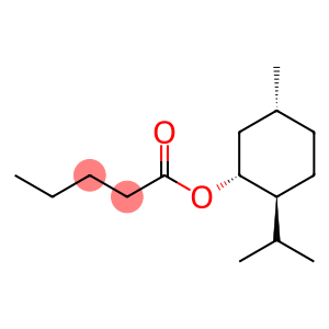 Pentanoic acid (1R)-5β-methyl-2α-(1-methylethyl)cyclohexyl ester