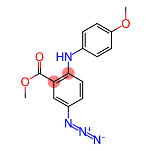 Methyl 2-(4-methoxyanilino)-5-azidobenzoate