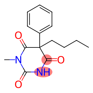1-methyl-5-phenyl-5-butylbarbituric acid