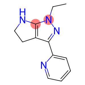 Pyrrolo[2,3-c]pyrazole, 1-ethyl-1,4,5,6-tetrahydro-3-(2-pyridinyl)- (9CI)