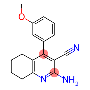 2-amino-4-(3-methoxyphenyl)-5,6,7,8-tetrahydro-3-quinolinecarbonitrile