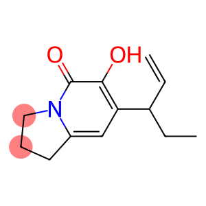 5(1H)-Indolizinone, 7-(1-ethyl-2-propenyl)-2,3-dihydro-6-hydroxy- (9CI)