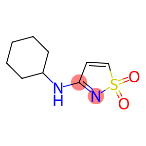 3-Isothiazolamine, N-cyclohexyl-, 1,1-dioxide (9CI)